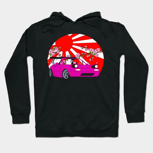 The Pink Roadster Hoodie by VanityChiks